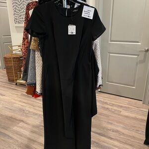 Short sleeve black jumpsuit